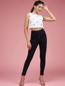 Miss Chase Women Skinny Fit High-Rise Stretchable Jeans