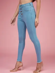 Miss Chase Women Skinny Fit High-Rise Stretchable Jeans