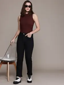 Nifty Women Straight Fit High-Rise Stretchable Jeans