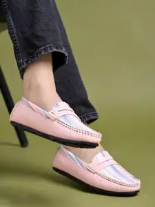 Shoetopia Women Round Toe Slip-On Loafers