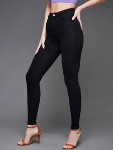 Miss Chase Women Slim Fit High-Rise Stretchable Denim Jeans