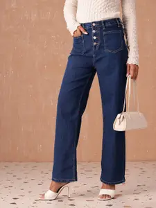 all about you Women Straight Fit High-Rise Stretchable Jeans