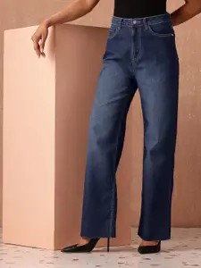 all about you Women Straight Fit High-Rise Light Fade Stretchable Jeans