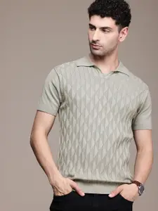 French Connection Men Polo Collar Bio Finish Pure Cotton T-shirt