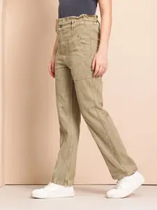 Mast & Harbour Women Regular Fit High-Rise Jeans