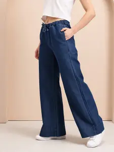 Mast & Harbour Women Wide Leg High-Rise Jeans