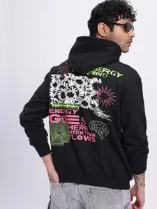 UNRL Printed Hooded Sweatshirt