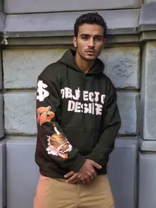 UNRL Printed Hooded Sweatshirt