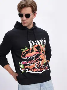 UNRL Printed Hooded Sweatshirt
