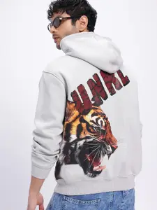 UNRL Printed Hooded Sweatshirt