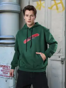 UNRL Graphic Print Hooded Sweatshirt