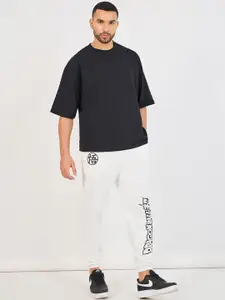 Styli Men Dragon Ball Graphic Printed Pure Cotton Joggers