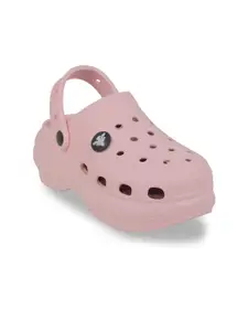 DASHNY Women  Self Design Clog Flip Flops