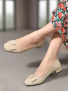 Carlton London Women Block Pumps With Bows