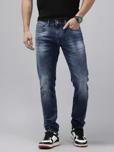 SPYKAR Men Skinny Slim Fit Low-Rise Heavy Fade Stretchable Jeans