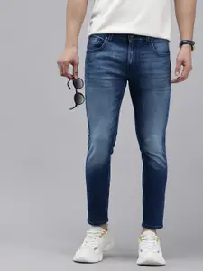 SPYKAR Men Kano Slim Fit Light Fade Cropped Stretchable Jeans