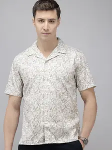 Arrow Original Slim Fit Printed Pure Cotton Casual Shirt