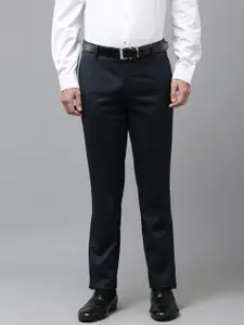 Arrow Men Originals Tapered Fit Self-Design Formal Trousers