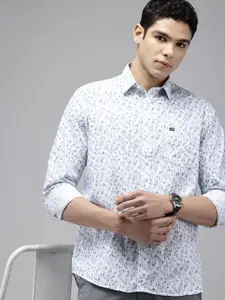 Arrow Manhattan Slim Fit Abstract Printed Pure Cotton Casual Shirt
