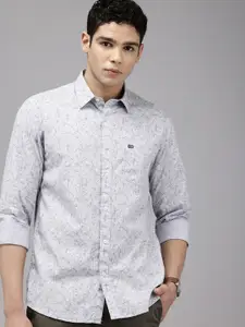 Arrow Manhattan Slim Fit Geometric Printed Pure Cotton Casual Shirt