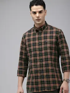 Arrow Pure Cotton Manhattan Slim Fit Checked Casual Shirt