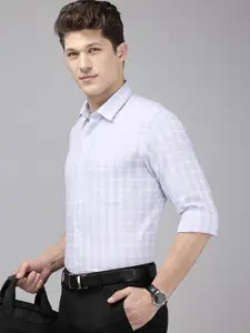 Arrow Manhattan Slim Fit Checked Pure Cotton Formal Shirt