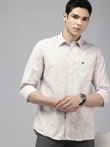 Arrow Manhattan Slim Fit Geometric Printed Pure Cotton Casual Shirt