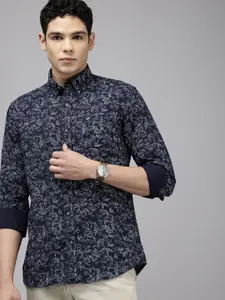 Arrow Manhattan Slim Fit Abstract Printed Pure Cotton Casual Shirt
