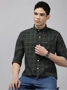 Arrow Manhattan Slim Fit Checked Pure Cotton Casual Shirt