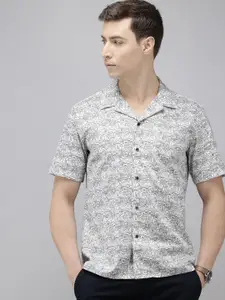 Arrow Original Slim Fit Printed Pure Cotton Casual Shirt