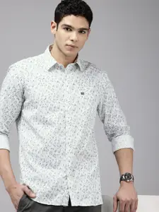 Arrow Manhattan Slim Fit Abstract Printed Pure Cotton Casual Shirt