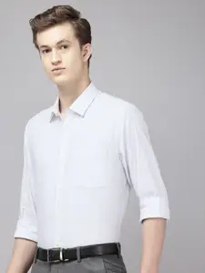 Arrow Pure Cotton Manhattan Slim Fit Striped Formal Shirt