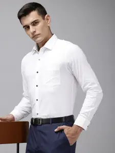 Arrow Manhattan Slim Fit Geometric Self Designed Formal Shirt