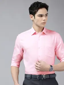 Arrow Pure Cotton Manhattan Slim Fit Striped Formal Shirt