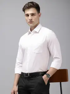 Arrow Pure Cotton Manhattan Slim Fit Opaque Striped Formal Shirt