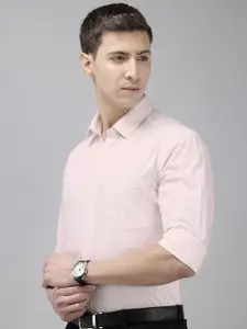 Arrow Manhattan Slim Fit Vertical Stripes Pure Cotton Formal Shirt