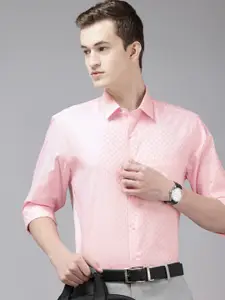 Arrow Manhattan Slim Fit Checked Pure Cotton Formal Shirt