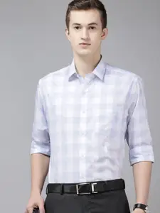 Arrow Manhattan Slim Fit Checked Pure Cotton Formal Shirt