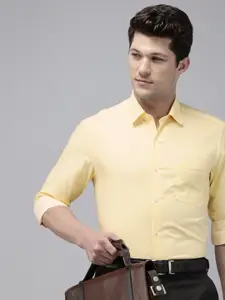 Arrow Manhattan Slim Fit Micro Checks Pure Cotton Formal Shirt