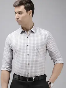 Arrow Pure Cotton Manhattan Slim Fit Checked Formal Shirt