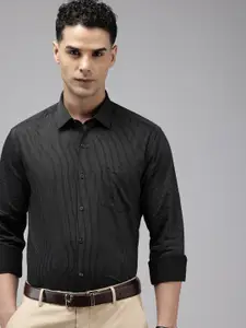 Arrow Manhattan Slim Fit Striped Pure Cotton Formal Shirt