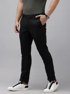 Arrow Men Bronson Slim Fit Low-Rise Trousers