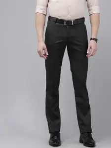 Arrow Men Textured Hudson Tapered Fit Formal Trousers