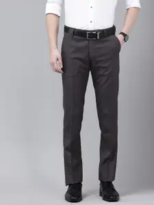 Arrow Men Hudson Tailored Fit Textured Formal Trousers