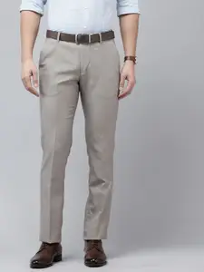 Arrow Men Striped Hudson Tailored Fit Formal Trousers