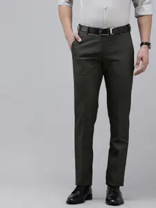 Arrow Men Textured Original Tapered Fit Trousers