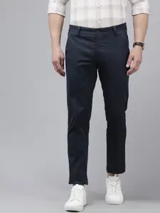 Arrow Men Slim Fit Low-Rise Trousers