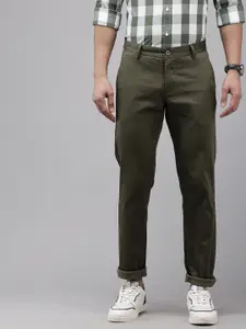 Arrow Men Micro Ditsy Printed Original Slim Fit Smart Casual Trousers