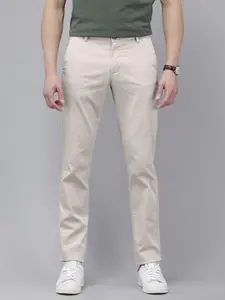 Arrow Men Bronson Slim Fit Low-Rise Trousers