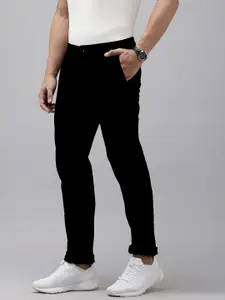 Arrow Men Bronson Slim Fit Low-Rise Trousers